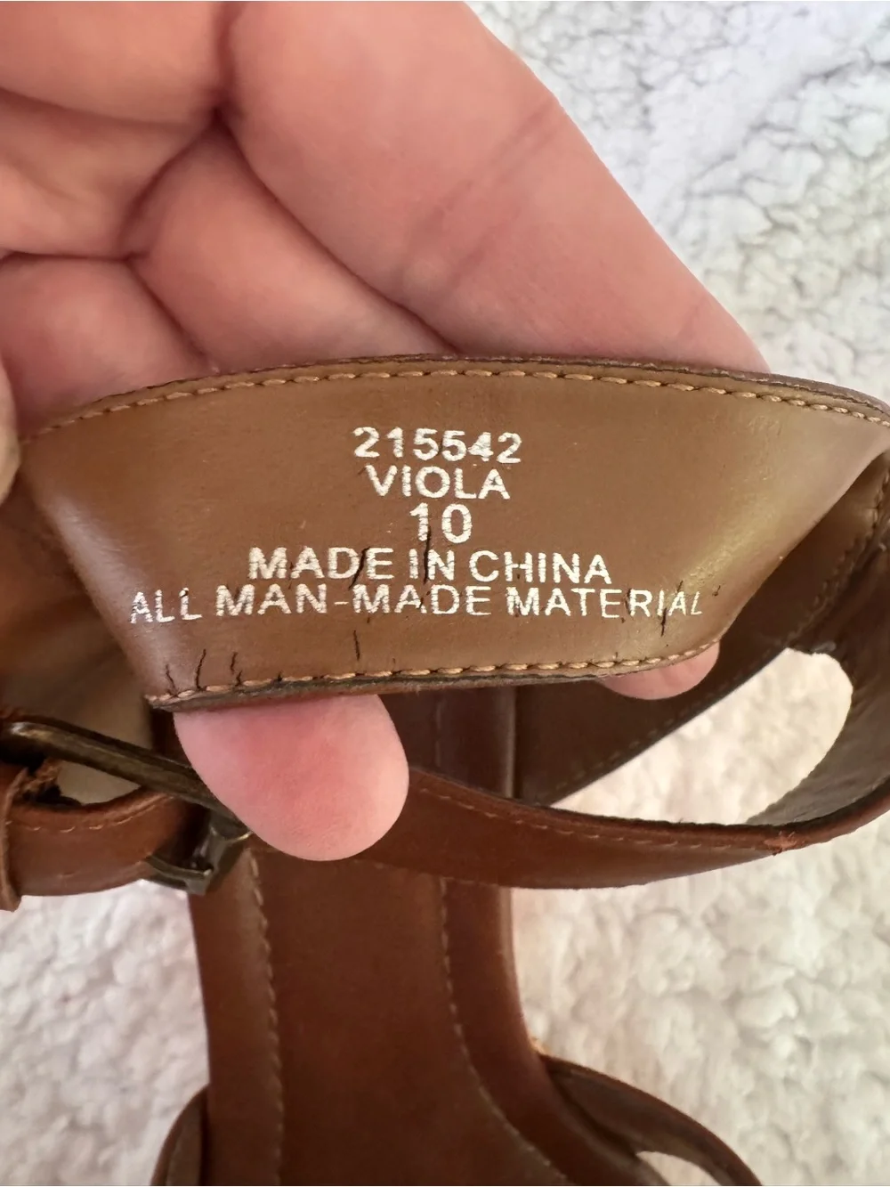 Pesaro Brown Leather Cork Wedge Sandals